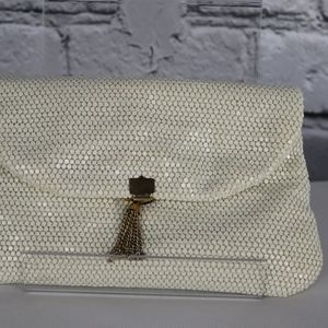 Vintage Sequin Clutch with Gold Tassel